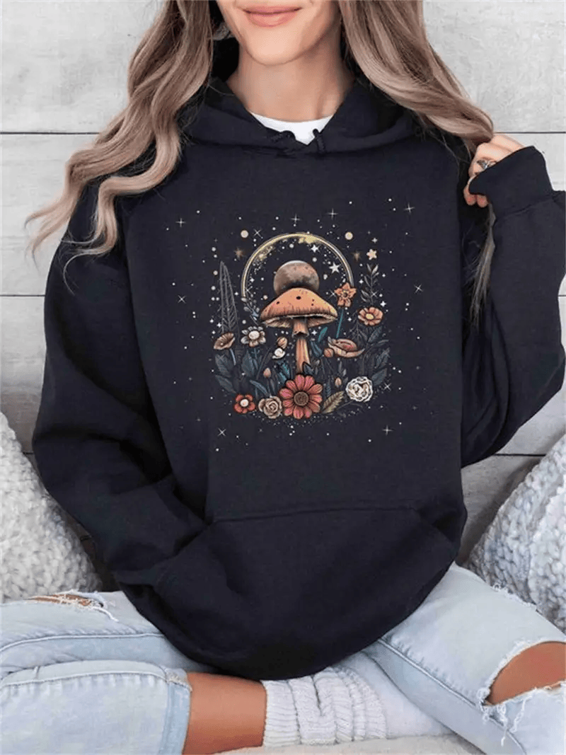 Women's Polyester Graphic Hoodie
