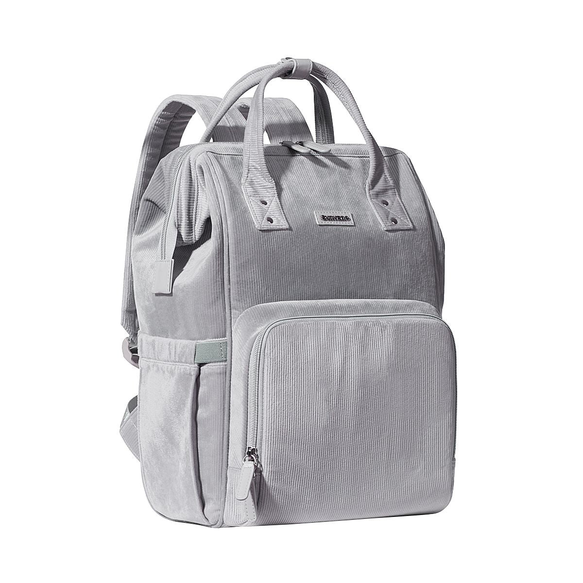Velvet Stitching Diaper Bag Backpack