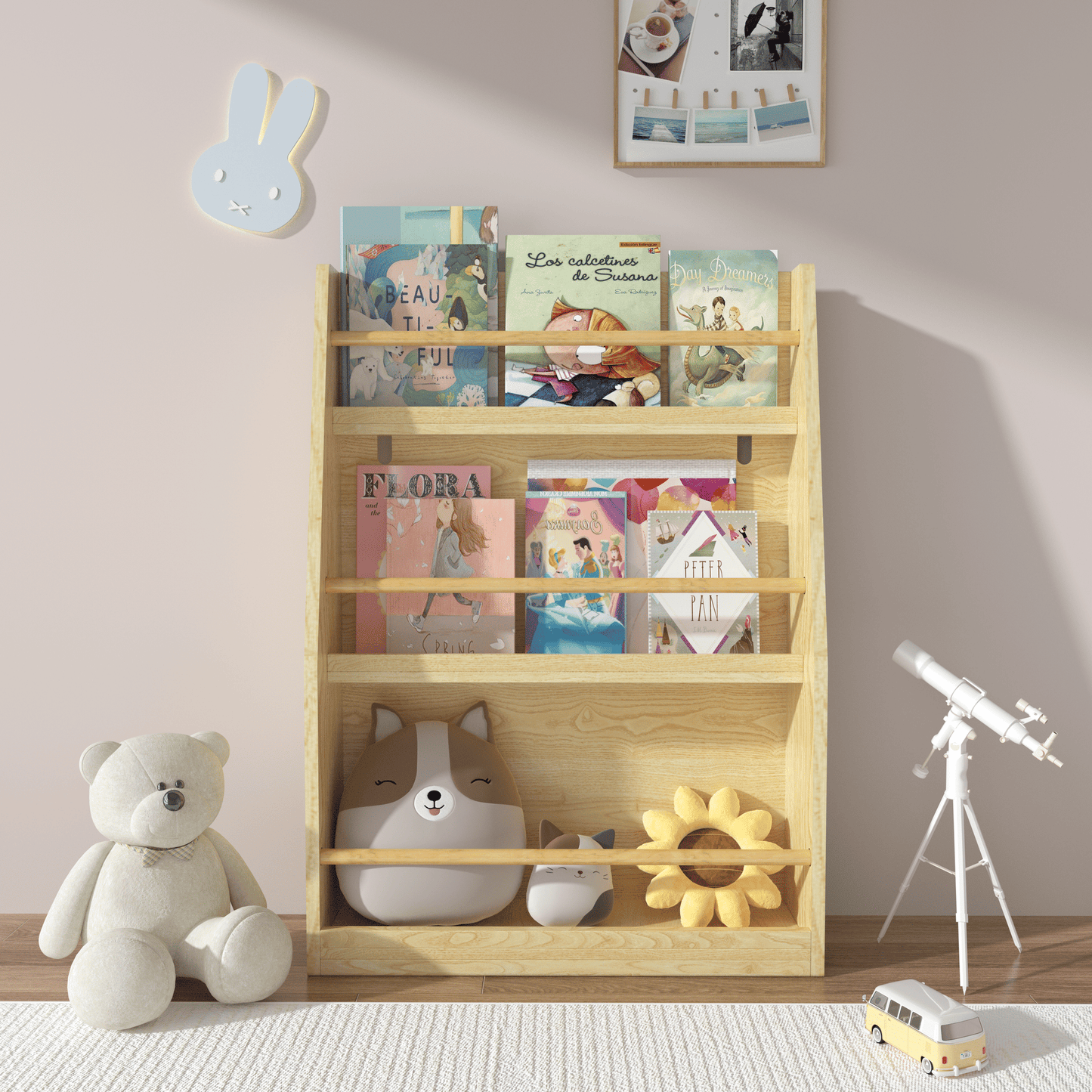 3 Tier Kids Book Shelf, Kids Book Rack