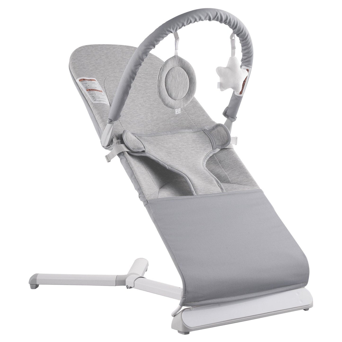 Folding Baby Bouncer Chair for Babies 0-9 Months with Toy Bar
