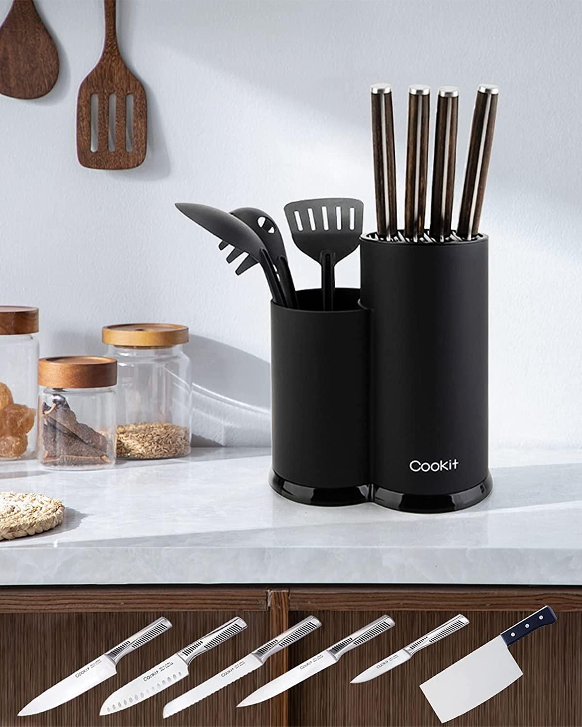 Cookit kitchen Universal Knife Holder WITHOUT Knives; Detachable Knife Storage with Scissors Slot