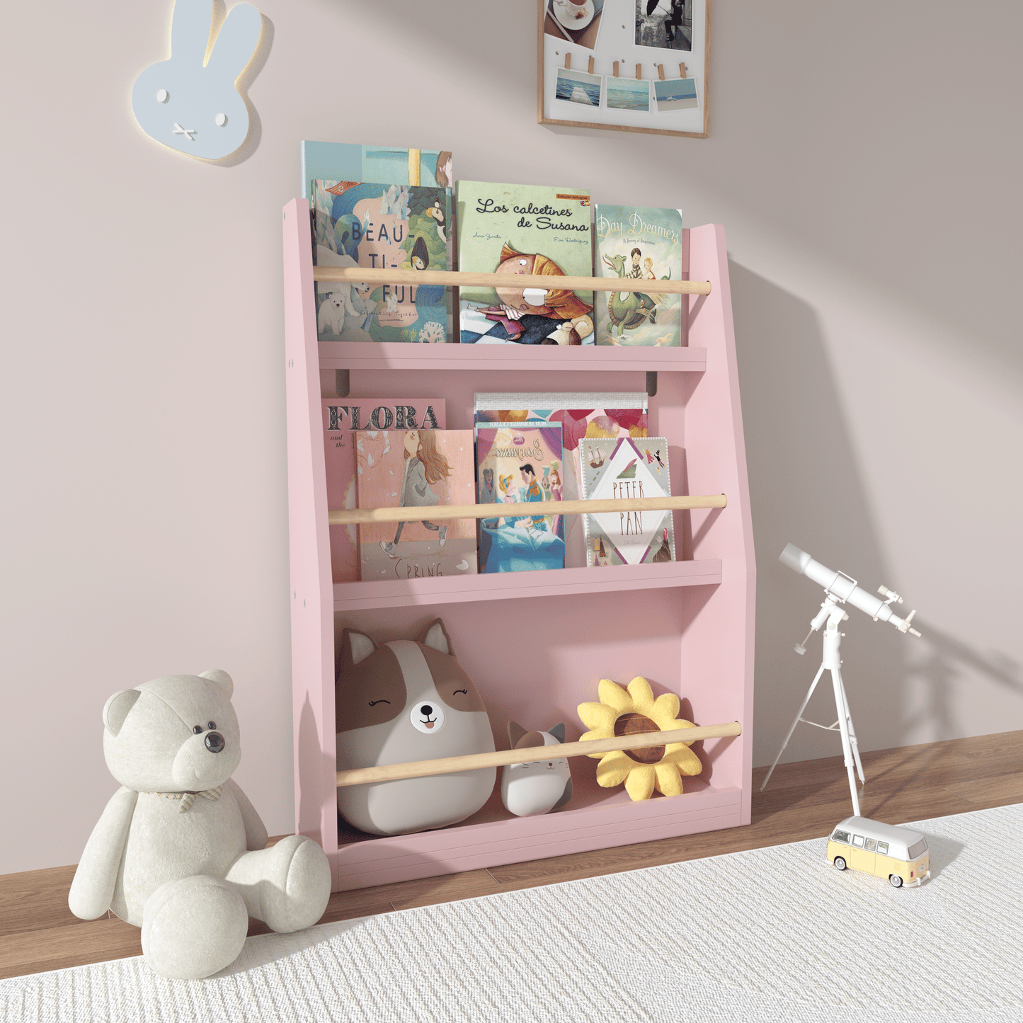 3 Tier Kids Book Shelf, Kids Book Rack