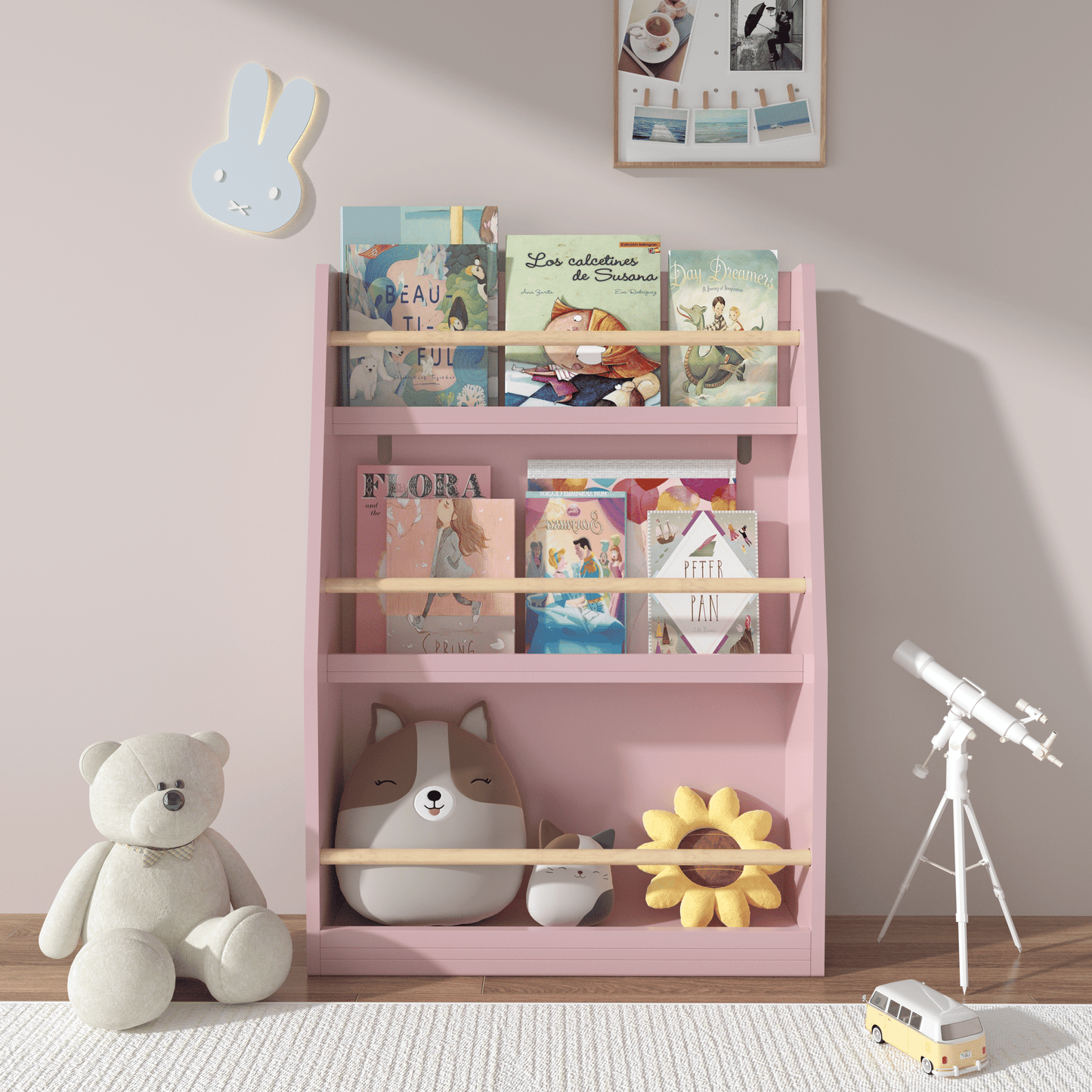 3 Tier Kids Book Shelf, Kids Book Rack