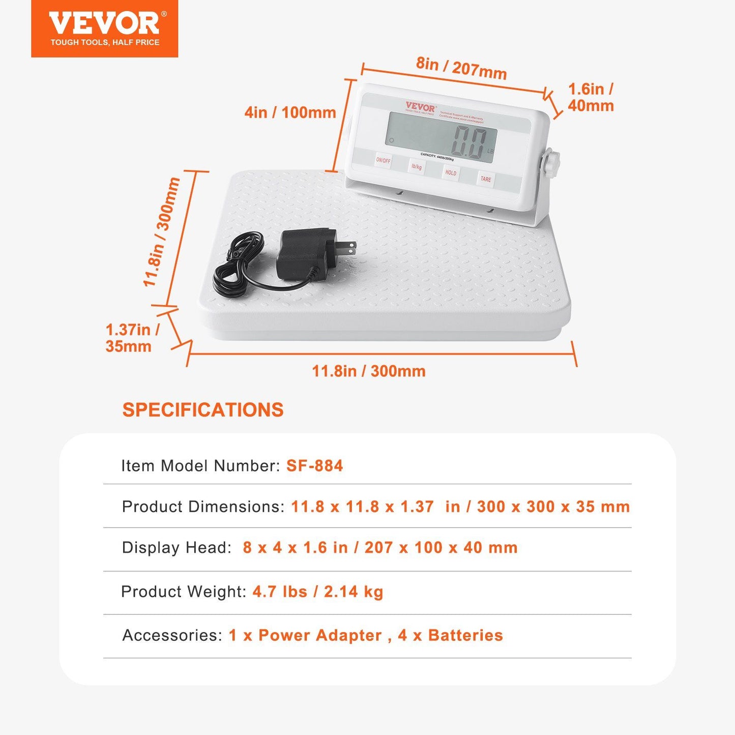 Portable Medical Scale Digital Physician Scale for Weighing 440LB Capacity