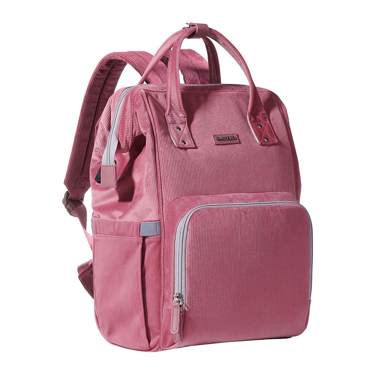 Velvet Stitching Diaper Bag Backpack
