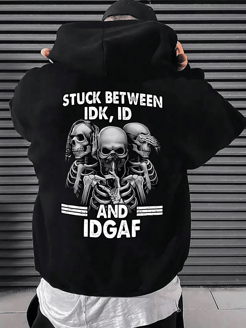 Men's "IDGAF" Graphic Hoodie