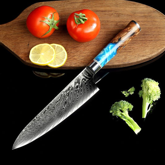 Japanese Damascus Kitchen Knife