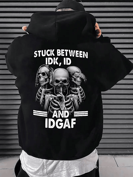 Men's "IDGAF" Graphic Hoodie