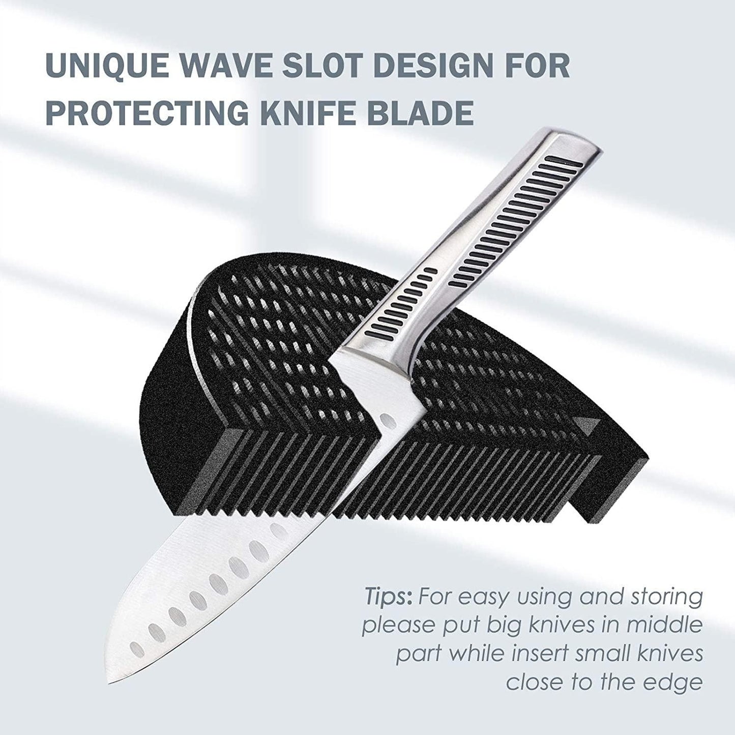 Cookit kitchen Universal Knife Holder WITHOUT Knives; Detachable Knife Storage with Scissors Slot