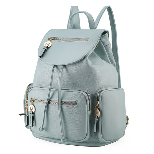 MKF Collection Ivanna Oversize Vegan-Leather Backpack Purse