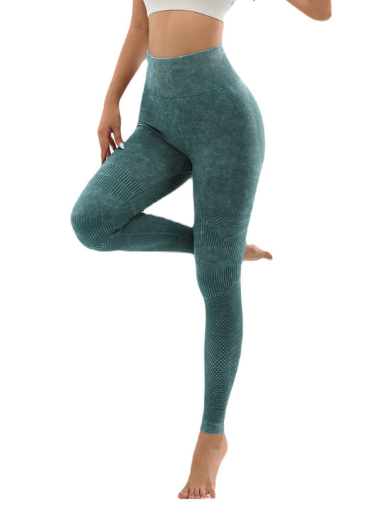 Women's Hollow Wide Band, High Waist Sports Leggings