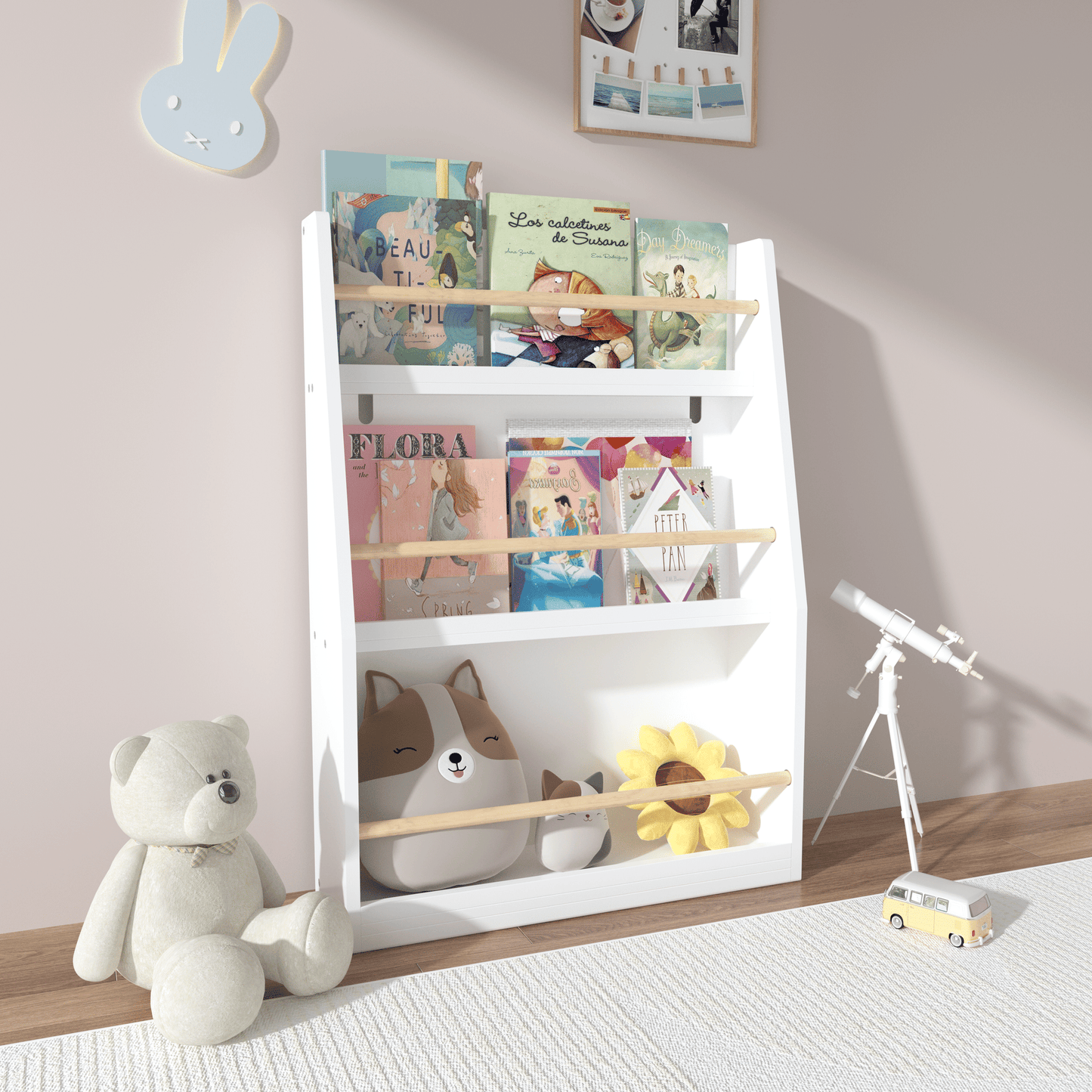 3 Tier Kids Book Shelf, Kids Book Rack