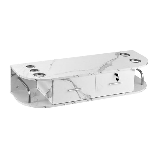 Wall Mount Styling Station, Marble White
