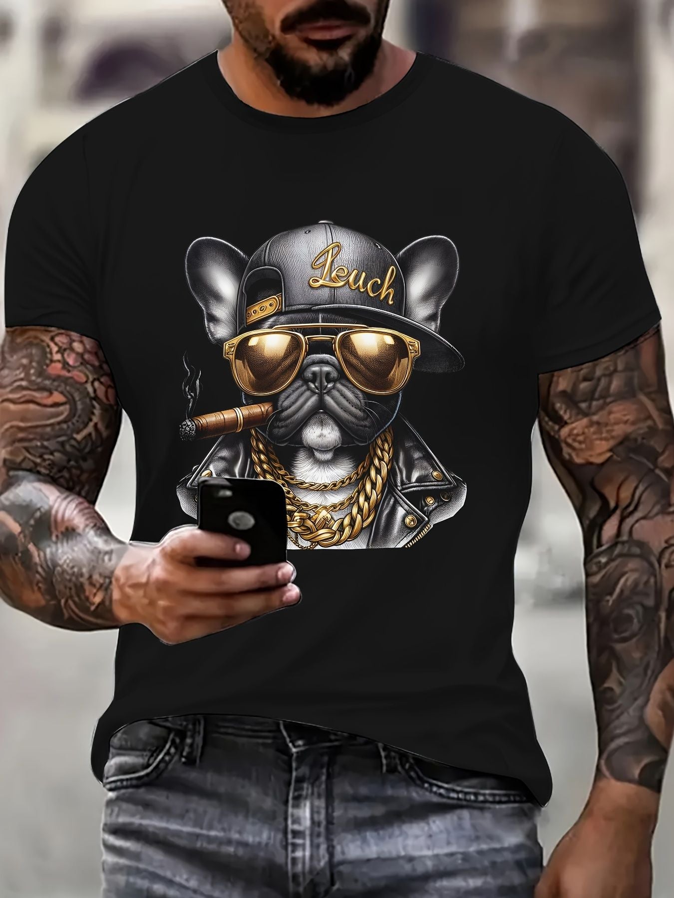 Men's "Hip-Hop Dawg" Graphic Tee