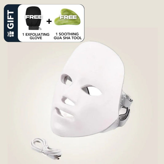 Light Therapy LED Face Mask, 7 Color 149 LEDs Photon Face Mask