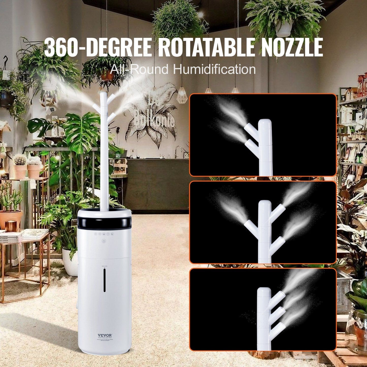 1291 sq ft, 16L Tank Humidifier for Home or Large Room